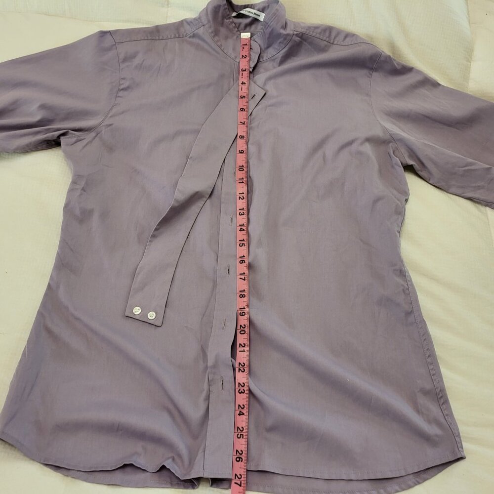 R.J. Classics Women's Lilac Purple Long Sleeve Hunter Show Shirt & Collar  44/10 - Picture 9 of 9
